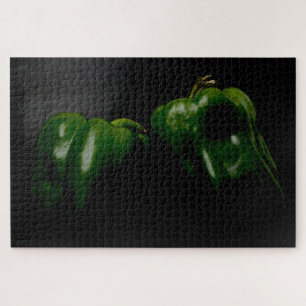 Quebra-cabeça Dois pimentões verdes 20x30 1014pc jpcn