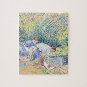 Quebra-cabeça Dois Washerwomen (pastel no papel)