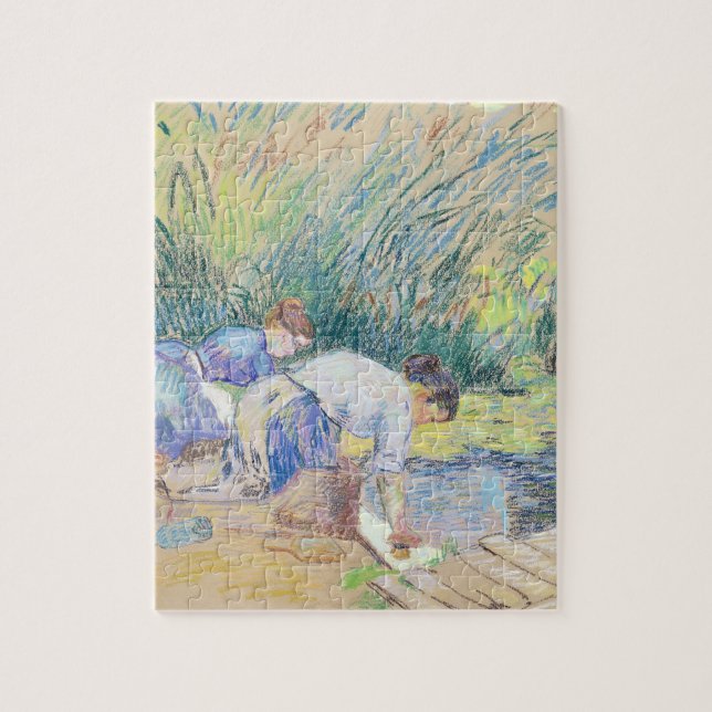 Quebra-cabeça Dois Washerwomen (pastel no papel) (Vertical)