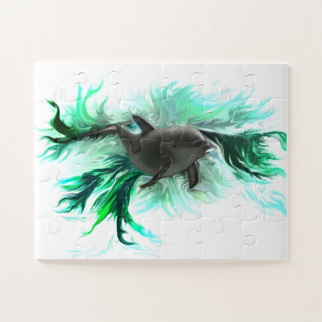 Quebra-cabeça Dolphin Baby (Horizontal)