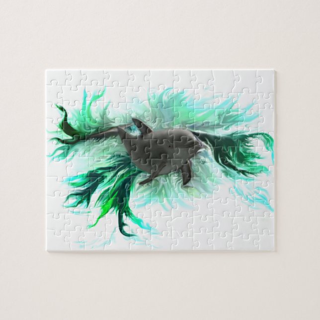 Quebra-cabeça Dolphin Baby (Horizontal)