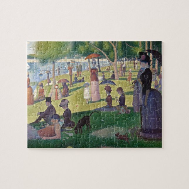 Quebra-cabeça Domingo à tarde Seurat Neo Impressionista (Horizontal)