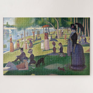 Quebra-cabeça Domingo à tarde Seurat Neo Impressionista