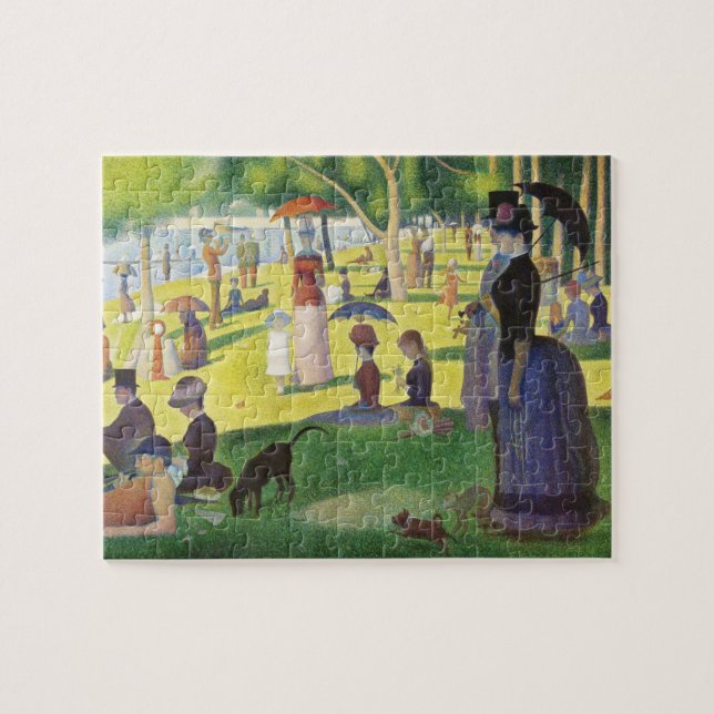 Quebra-cabeça Domingo em La Grande Jatte por Georges Seurat (Horizontal)