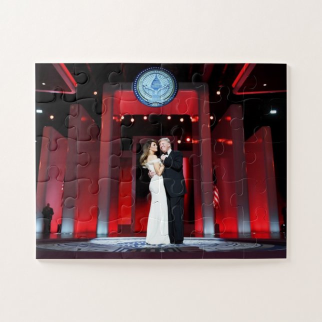 Quebra-cabeça Donald e Melania Trump (Horizontal)