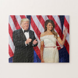 Quebra-cabeça Donald & Melania Trump Na Abertura