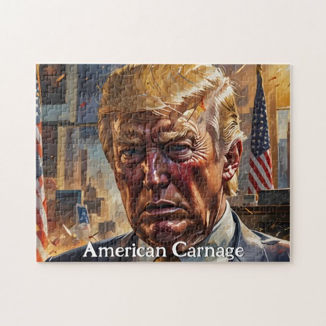 Quebra-cabeça Donald Trump American Carnificage (Horizontal)