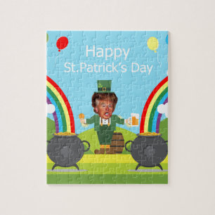 Quebra-cabeça donald trump leprechaun