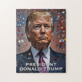 Quebra-cabeça Donald Trump Presidente Modern Retrato