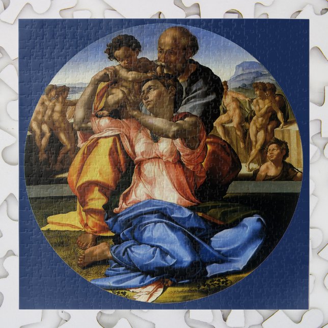 Quebra-cabeça Doni Tondo ou Doni Madonna por Michelangelo (Criador carregado)