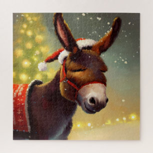 Quebra-cabeça Donkey Natal (4)