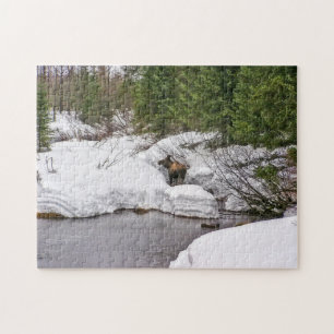 Quebra-cabeça dos alces, 10x14 com 252 partes