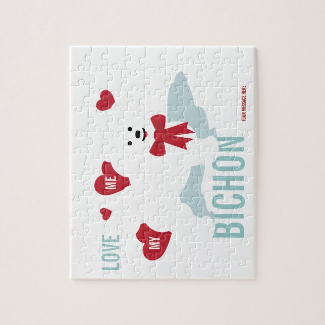 Quebra-cabeça dos amantes de Bichon (Vertical)