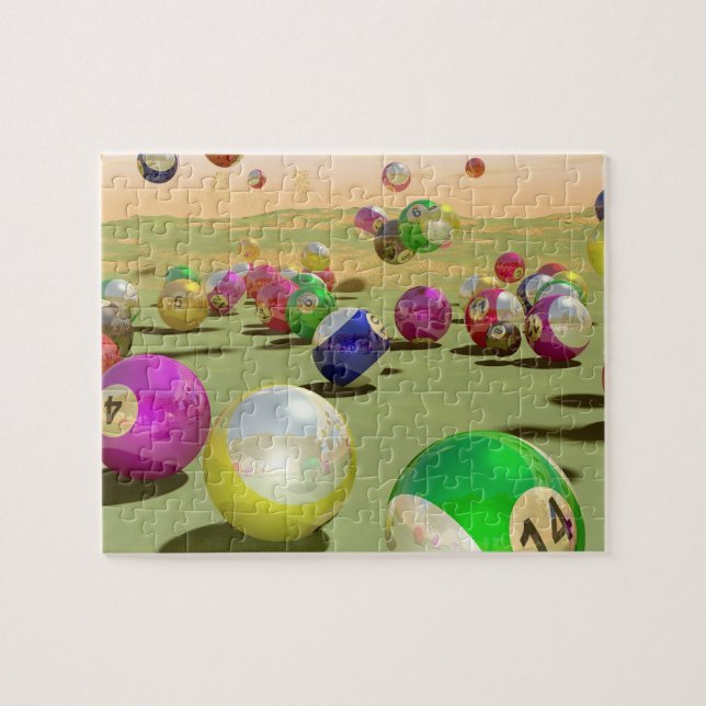 Quebra-cabeça dos bilhar (Horizontal)