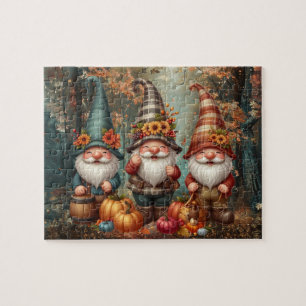 Quebra-cabeça dos Gnomos de Ação de Graças