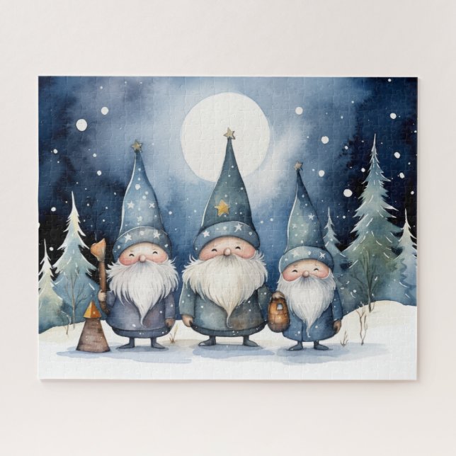 Quebra-cabeça dos Gnomos Invernos (Horizontal)