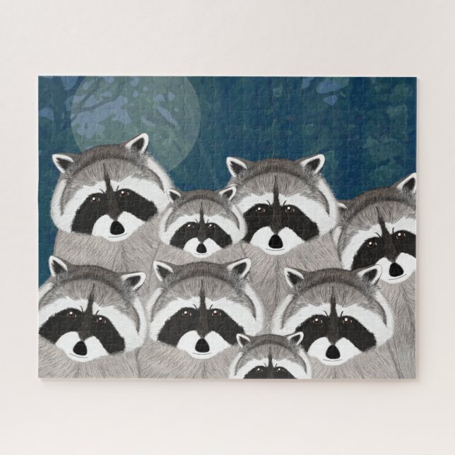 Quebra-cabeça dos raccoons (Horizontal)