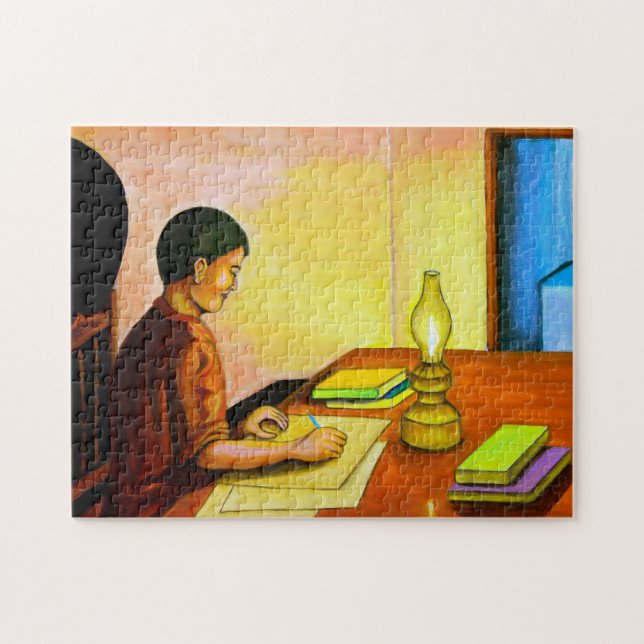 Quebra-cabeça dos trabalhos de casa (Horizontal)