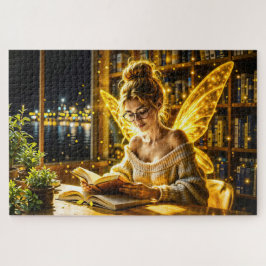 Quebra-cabeça Dourada e iluminada arte de ouro de fadas adolesce