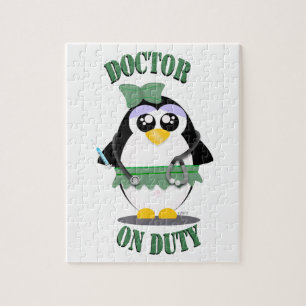 Quebra-cabeça Doutor em Dever Penguin (fêmea)