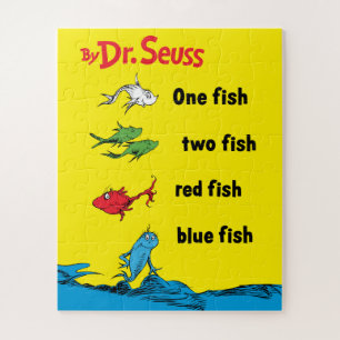 Quebra-cabeça Dr. Seuss Um Peixe Dois Peixes