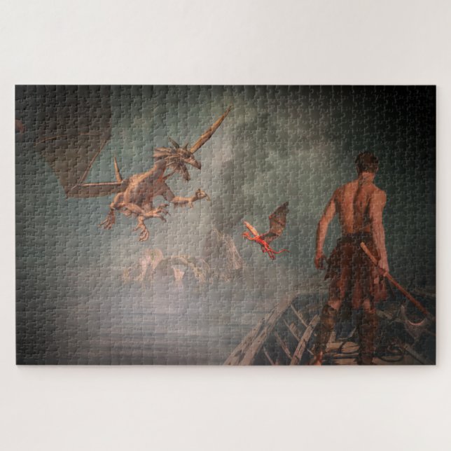 Quebra-cabeça Dragão (Horizontal)