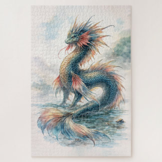 Quebra-cabeça Dragão Aquático Águas Nebulosas