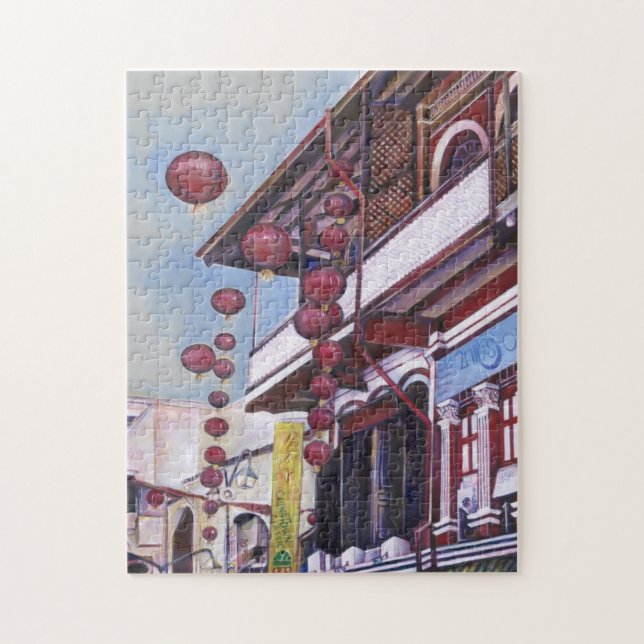 Quebra-cabeça Dragão Ascensão do meu pai, Singapura (Vertical)