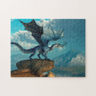 Quebra-cabeça Dragão azul