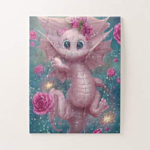 Quebra-cabeça Dragão Bebê Rosa