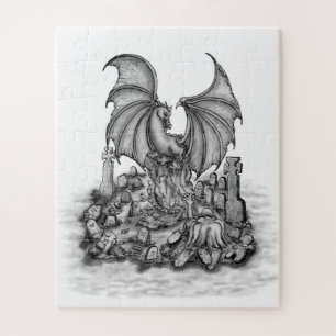 Quebra-cabeça Dragão com Zombie