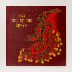 Quebra-cabeça Dragão da China, 2024 Ano do Dragão