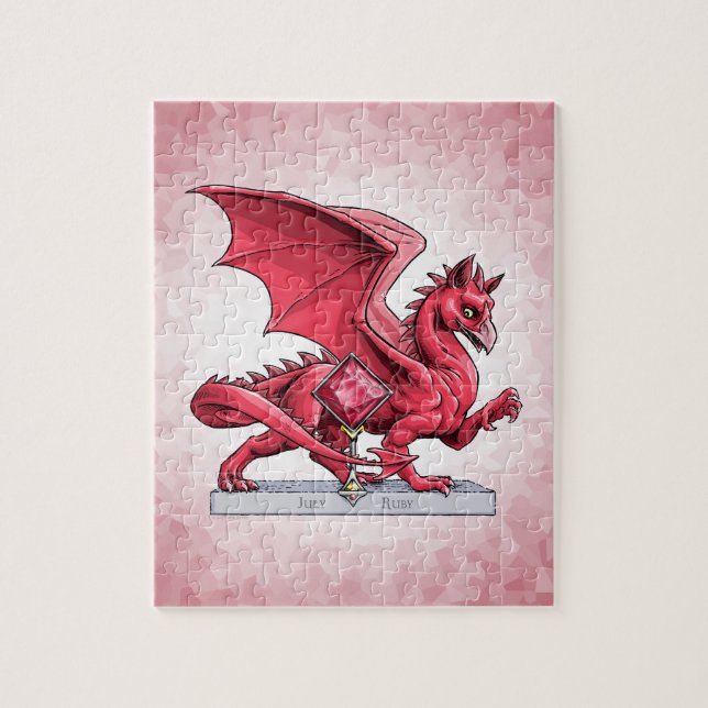 Quebra-cabeça Dragão de Birthstone de julho: Ruby (Vertical)