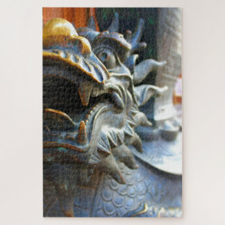 Quebra-cabeça Dragão de bronze - Xangai, China - 20x30 - 1014 pc