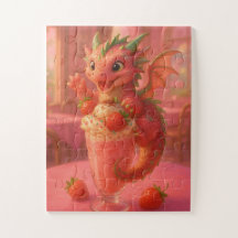 Dragão de milkshake de morango