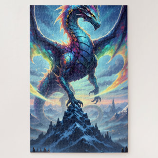 Quebra-cabeça Dragão Majestoso e Colorido