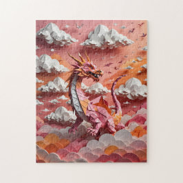 Quebra-cabeça Dragão origami