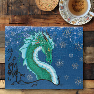 Quebra-cabeça Dragão Rosa de inverno