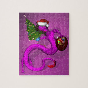 Quebra-cabeça Dragão Roxo 8x10