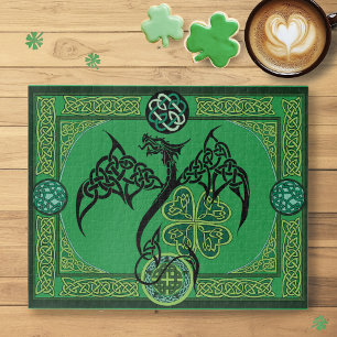 Quebra-cabeça Dragão verde irlandês