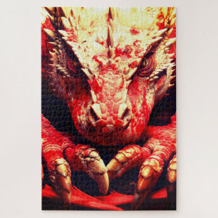 Quebra-cabeça Dragão Vermelho