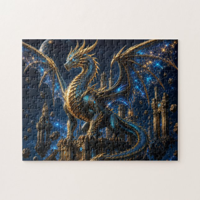 Quebra-cabeça Dragón Cósmico — Guardián de las Estrellas (Horizontal)