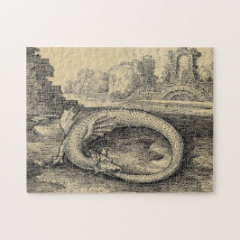 Quebra-cabeça Dragon Ouroboros Serpente