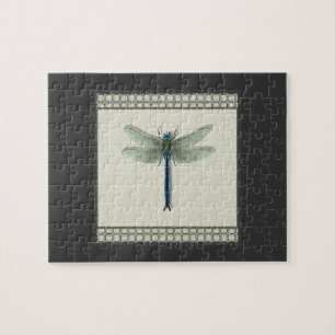 Quebra-cabeça Dragonfly Azul Elegante