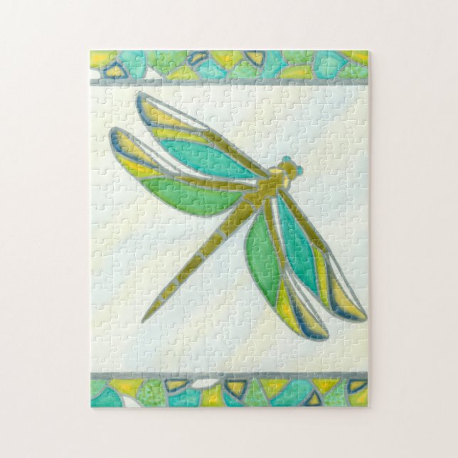 Quebra-cabeça Dragonfly de Pastel Luminoso por Vanna Lam (Vertical)
