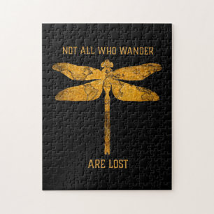 Quebra-cabeça Dragonfly Lover  Nem Todos Que Deslocam São Perdi