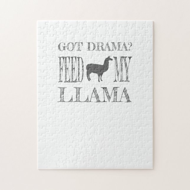 Quebra-cabeça Drama Llama Fez Drama Alimentar Meu Lama (Vertical)
