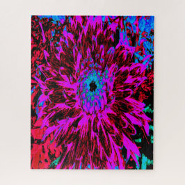 Quebra-cabeça Dramson Red, Purple e Black Dahlia