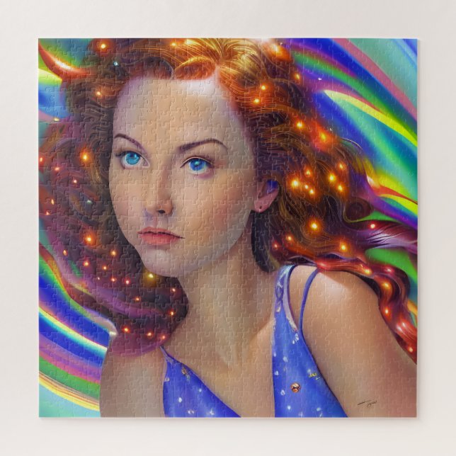 Quebra-cabeça DreamGirl com Luzes Arco-Íris (Vertical)