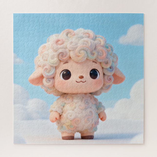 Quebra-cabeça Dreamy Pastel Lamb Puzzle (Vertical)